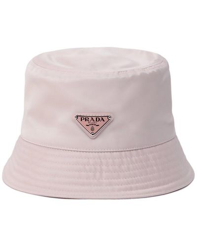 Prada Nylon Bucket Hat Pink Female M