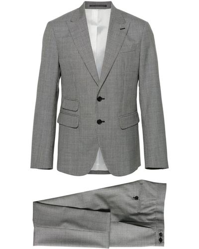 DSquared² London Houndstooth-pattern Suit - Grey