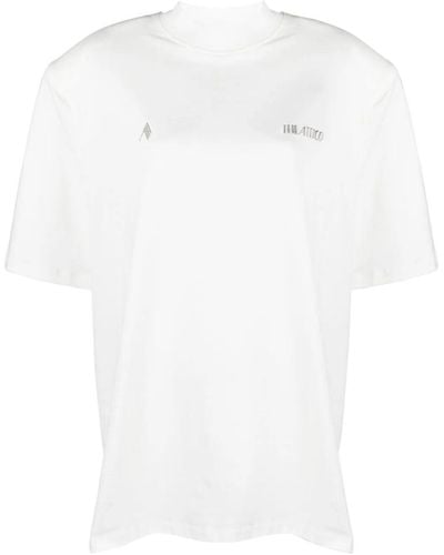 The Attico Kilie Cotton Jersey T-Shirt - White