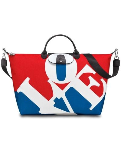 Longchamp ` X Bob` Travel Bag - Red