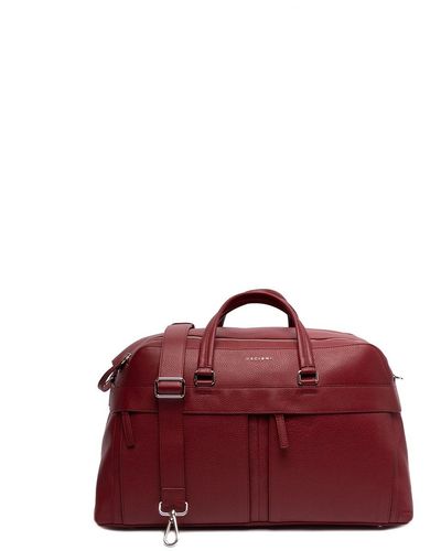 Orciani `micron` Leather Holdall - Red