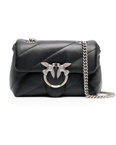 Pinko Mini `Love Puff Maxi Quilt` Handbag - Black
