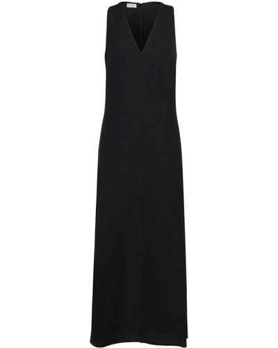Brunello Cucinelli Sleeveless Long Dress - Black