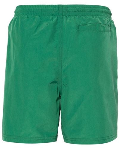 KENZO Pantaloncini Da Bagno Con Toppa Con Logo - Verde