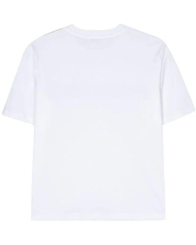 Patrizia Pepe Strass Logo T-Shirt - Bianco