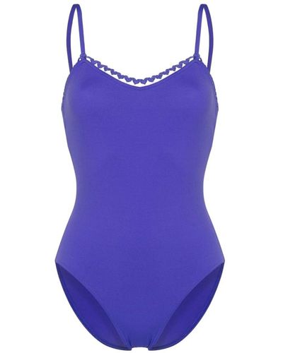 Eres Fantasy Ricrac-trim Swimsuit - Purple
