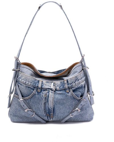 Givenchy `Voyou` Medium Shoulder Bag - Blue