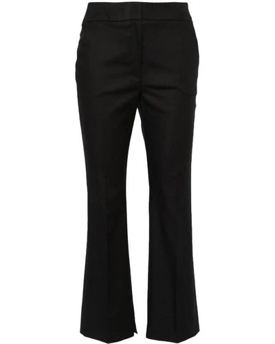 Peserico Mid-rise Tailored Trousers - Black
