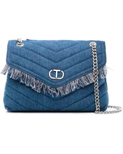 Twin Set `Dreamy Denim` Crossbody Bag - Blue