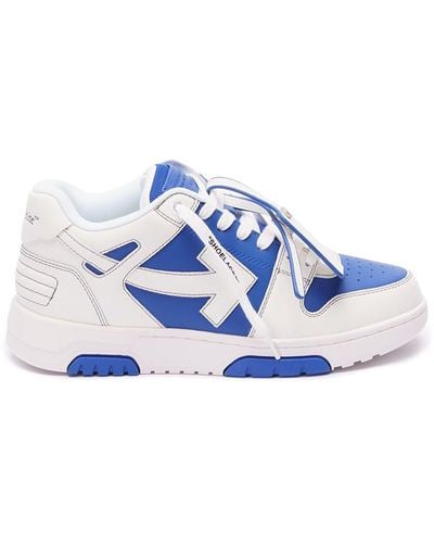 Off-White c/o Virgil Abloh Off `Out Of Office Calf Leather` Sneakers - Blue