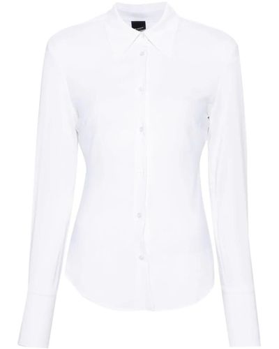 Pinko Fitted Long-sleeve Shirt - White