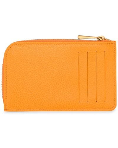 Longchamp `Le Foulonné` Card Holder - Arancione