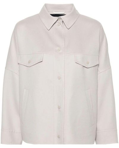 Herno Flannel Shirt Jacket - White