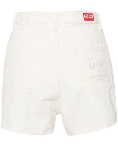 KENZO Denim Shorts - Bianco