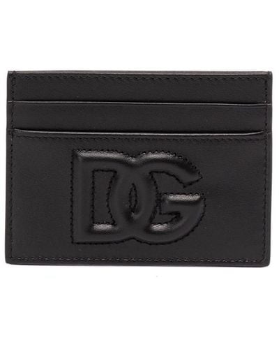 Dolce & Gabbana `Dg` Logo Card Holder - Black