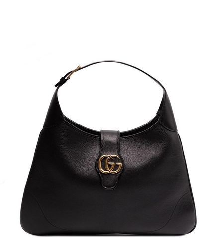 Gucci `Aphrodite` Large Shoulder Bag - Black