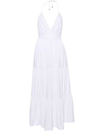 Patrizia Pepe Plissè Dress - White
