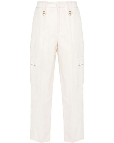 Twin Set Cargo Pants - White