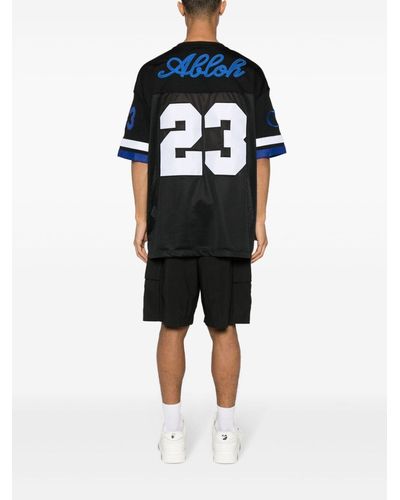 Off-White c/o Virgil Abloh Off- T-Shirt Football Con Patch - Nero