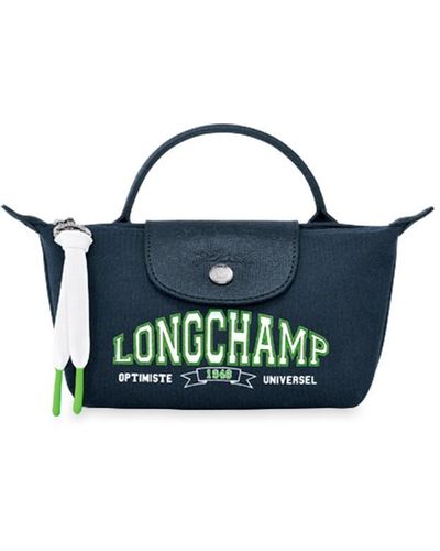 Longchamp `le Pliage Université` Clutch Bag - Blue