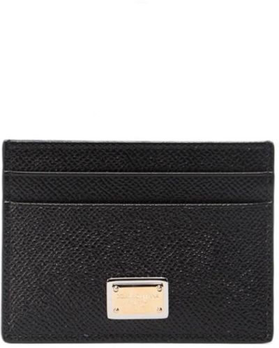Dolce & Gabbana Card Holder With Branded Plate - White