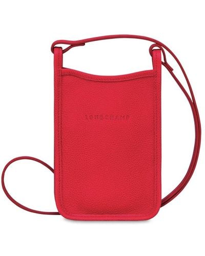 Longchamp `Le Foulonné` Phone Case - Red