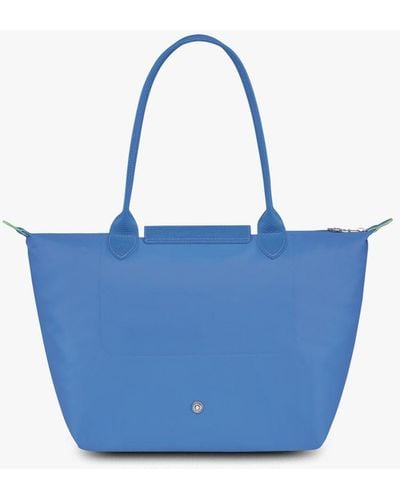 Longchamp `Le Pliage Green` Medium Tote Bag - Blu