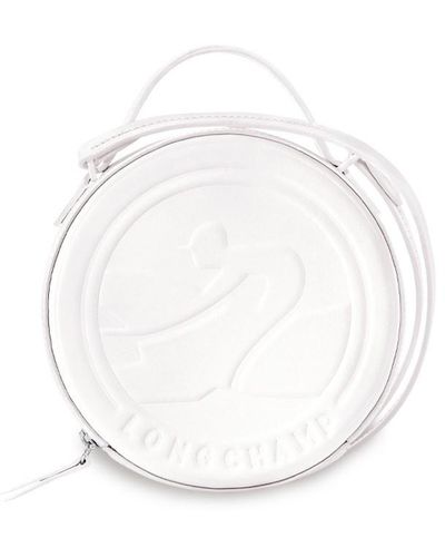 Longchamp Xs Box-trot Leather Shoulder Bag - White