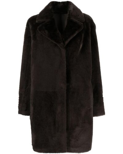 DESA NINETEENSEVENTYTWO Reversible Shearling Coat - Black