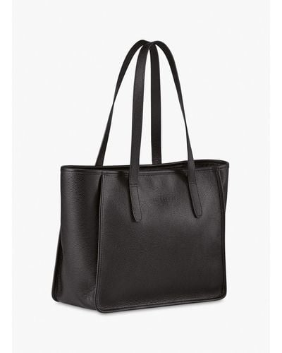 Longchamp `Le Foulonné` Large Tote Bag - Nero