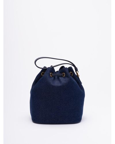 Bally `Bar Spiro Eco` Mini Bucket Bag - Blu