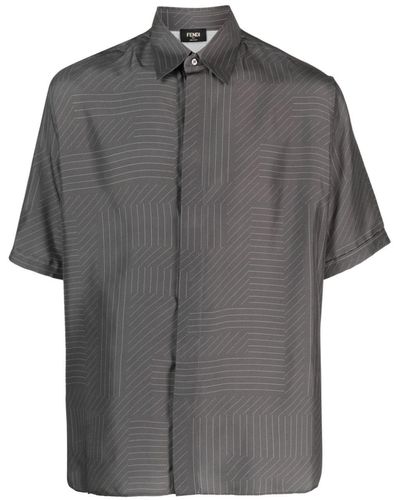 Gray Fendi Shirts for Men | Lyst