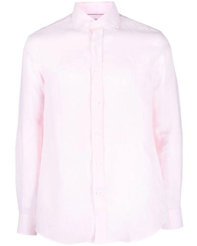 Brunello Cucinelli Buttoned-up Linen Shirt - Pink
