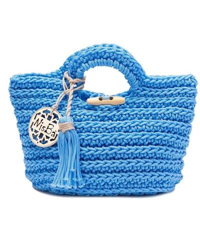 NisBà `Ketan Ovale` Bag - Blue