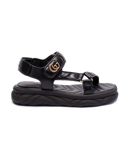 Gucci `Marmont` Sandals - White