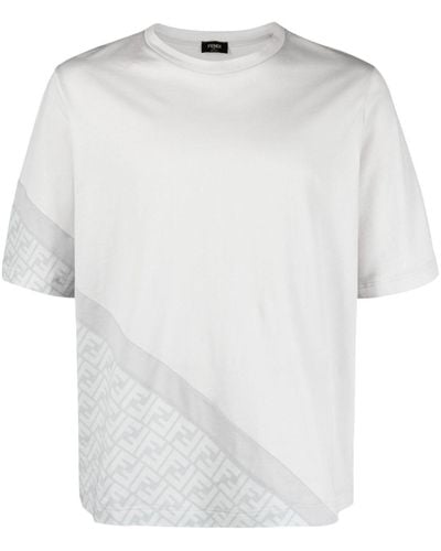 Fendi Ff Monogram Cotton T-shirt - White