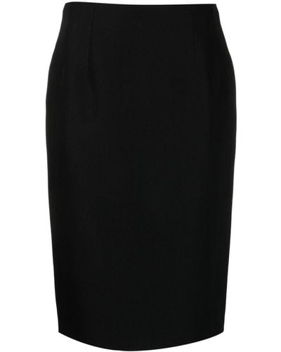Versace Pencil Midi Skirt - Black