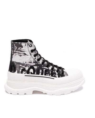 Alexander McQueen `Tread Slick` Boots - White