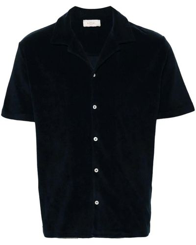 Altea `Harvey Camp` Short Sleeve Shirt - Black
