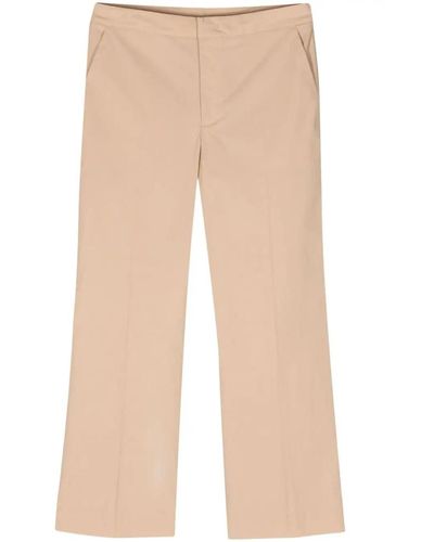 Twin Set Straight Trousers - Natural
