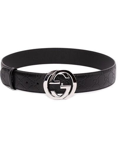 Gucci ` Signature` Belt - Black