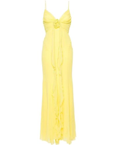 Blumarine Long Dress - Yellow