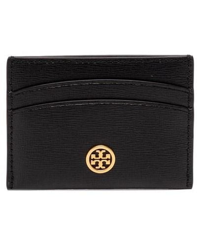 Tory Burch `robinson` Leather Card Case - White