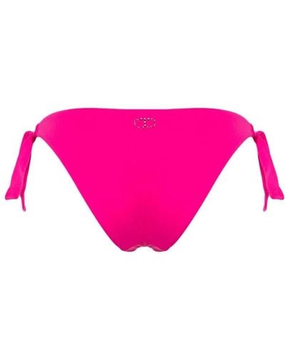 Twin Set `Oval T Logo` Bikini Thong - Rosa