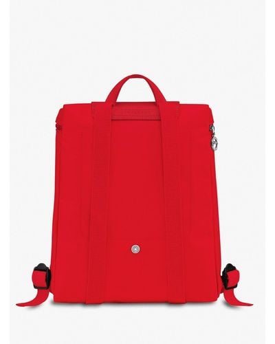 Longchamp `Le Pliage Green` Medium Backpack - Rosso