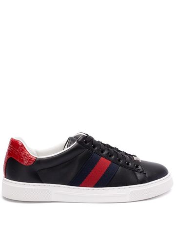 Gucci ` Ace` Trainers With `Web` - White