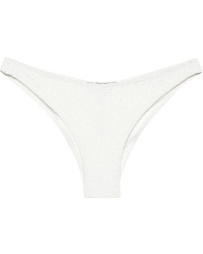 Twin Set Brazilian Bikini Slip - White