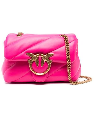 Pinko Mini `Love Puff Maxi Quilt` Handbag - Pink