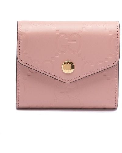 Gucci `Gg` Medium Wallet - Pink