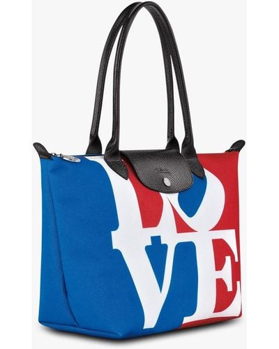 Longchamp ` X Bob` Shoulder Bag - Blu